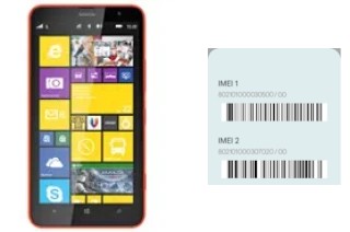 So sehen Sie den IMEI-Code in Lumia 1320