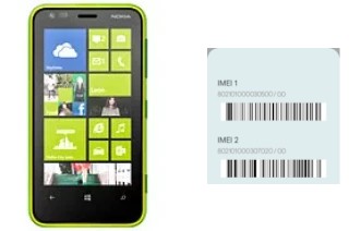 So sehen Sie den IMEI-Code in Lumia 620