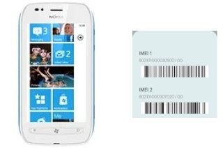 So sehen Sie den IMEI-Code in Lumia 710