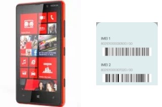 So sehen Sie den IMEI-Code in Lumia 820