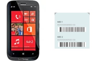 So sehen Sie den IMEI-Code in Lumia 822