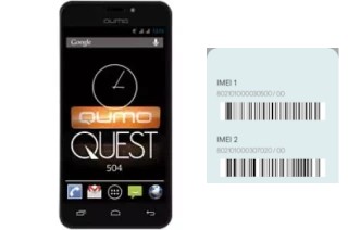 So sehen Sie den IMEI-Code in Quest 504