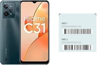 So sehen Sie den IMEI-Code in Realme C31