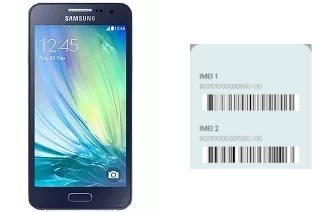 So sehen Sie den IMEI-Code in Galaxy A3