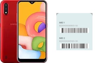 So sehen Sie den IMEI-Code in Galaxy A01