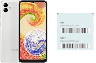 So sehen Sie den IMEI-Code in Galaxy A04