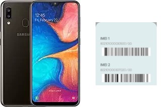 So sehen Sie den IMEI-Code in Galaxy A20