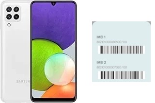 So sehen Sie den IMEI-Code in Galaxy A22