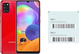 So sehen Sie den IMEI-Code in Galaxy A31