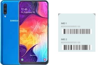 So sehen Sie den IMEI-Code in Galaxy A50