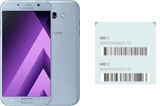 So sehen Sie den IMEI-Code in Galaxy A7 (2017)