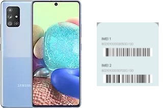 So sehen Sie den IMEI-Code in Galaxy A71 5G UW