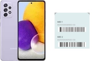 So sehen Sie den IMEI-Code in Galaxy A72