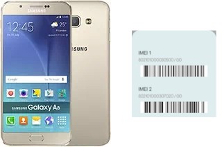 So sehen Sie den IMEI-Code in Galaxy A8