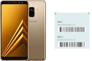 So sehen Sie den IMEI-Code in Galaxy A8 (2018)