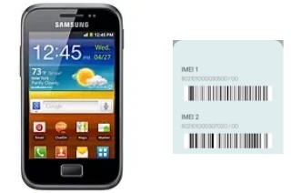 So sehen Sie den IMEI-Code in Galaxy Ace Plus S7500