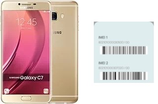 So sehen Sie den IMEI-Code in Galaxy C7