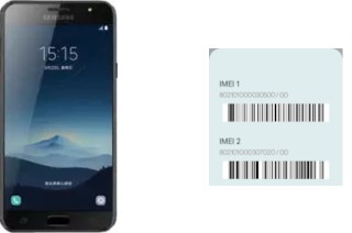 So sehen Sie den IMEI-Code in Galaxy C8