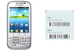 So sehen Sie den IMEI-Code in Galaxy Chat B5330