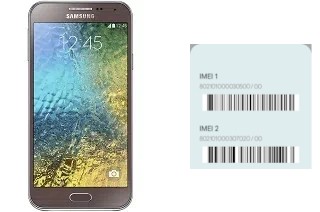 So sehen Sie den IMEI-Code in Galaxy E5