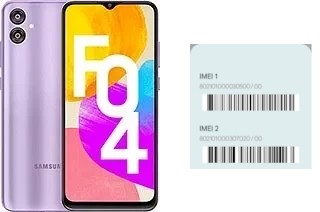 So sehen Sie den IMEI-Code in Galaxy F04