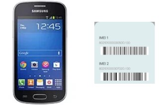 So sehen Sie den IMEI-Code in Galaxy Fresh S7390