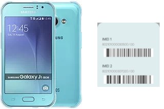 So sehen Sie den IMEI-Code in Galaxy J1 Ace