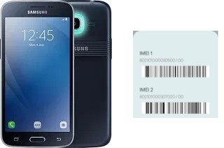 So sehen Sie den IMEI-Code in Galaxy J2 Pro (2016)