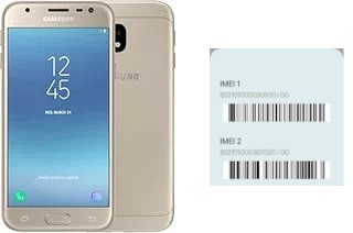 So sehen Sie den IMEI-Code in Galaxy J3 (2017)