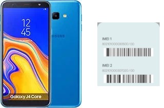 So sehen Sie den IMEI-Code in Galaxy J4 Core