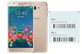 So sehen Sie den IMEI-Code in Galaxy J5 Prime (2017)