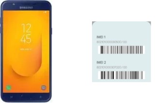 So sehen Sie den IMEI-Code in Galaxy J7 Duo (2018)