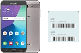 So sehen Sie den IMEI-Code in Galaxy J7 V