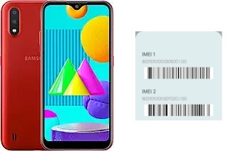 So sehen Sie den IMEI-Code in Galaxy M01