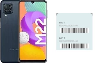 So sehen Sie den IMEI-Code in Galaxy M22