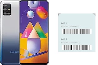 So sehen Sie den IMEI-Code in Galaxy M31s