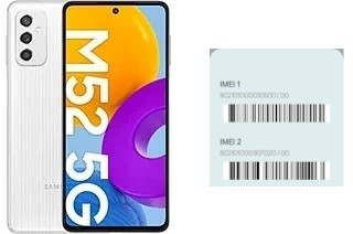 So sehen Sie den IMEI-Code in Galaxy M52 5G