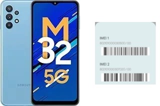 So sehen Sie den IMEI-Code in Galaxy M32 5G