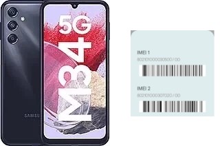 So sehen Sie den IMEI-Code in Galaxy M34 5G