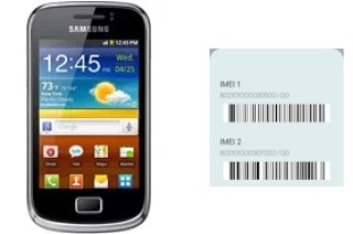 So sehen Sie den IMEI-Code in Galaxy mini 2 S6500