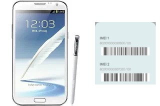 So sehen Sie den IMEI-Code in Galaxy Note II N7100