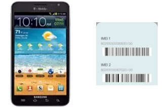 So sehen Sie den IMEI-Code in Galaxy Note T879