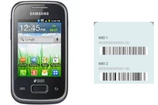 So sehen Sie den IMEI-Code in Galaxy Pocket Duos S5302