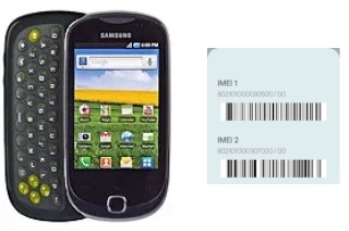 So sehen Sie den IMEI-Code in Galaxy Q T589R