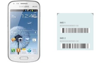 So sehen Sie den IMEI-Code in Galaxy S Duos S7562