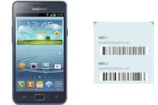 So sehen Sie den IMEI-Code in I9105 Galaxy S II Plus