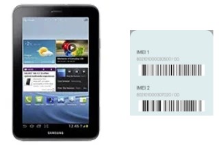 So sehen Sie den IMEI-Code in Galaxy Tab 2 7.0 P3100