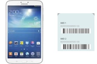 So sehen Sie den IMEI-Code in Galaxy Tab 3 8.0