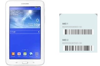 So sehen Sie den IMEI-Code in Galaxy Tab 3 Lite 7.0 VE