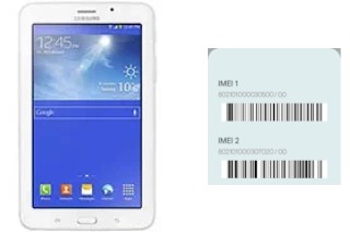 So sehen Sie den IMEI-Code in Galaxy Tab 3 V